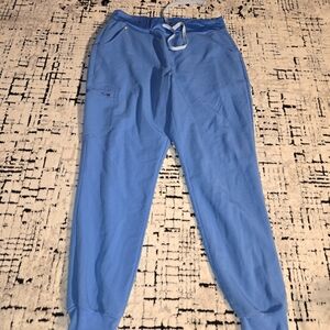 Figs technical collection womens scrub pants Blue Jogger Style Size L
